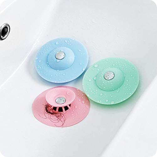 Durable Shower Rubber Floor Drain Bathroom Sink Hair Catcher Tub Drain  Protector Sink Stopper Plug